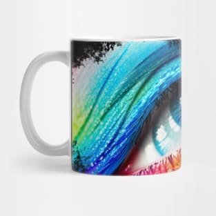 The Vibrant Eye of the Color Storm Mug